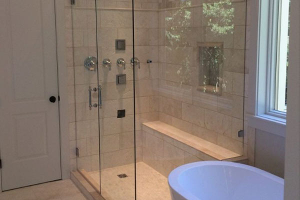 Cubicle Glass Shower Work